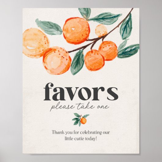 kleine baby shower voor voordeur poster (Voorkant)