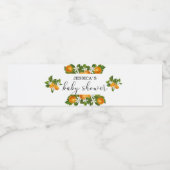 Kleine baby shower waterfles etiket (Enkel label)