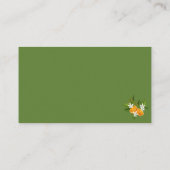 Kleine baby showers boeken voor baby informatiekaartje (Achterkant)