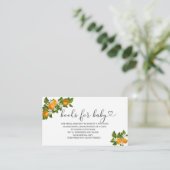 Kleine baby showers boeken voor baby informatiekaartje (Staand voorkant)