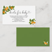 Kleine baby showers boeken voor baby informatiekaartje (Voorkant / Achterkant)