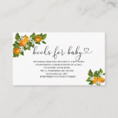 Kleine baby showers boeken voor baby informatiekaartje (Voorkant)