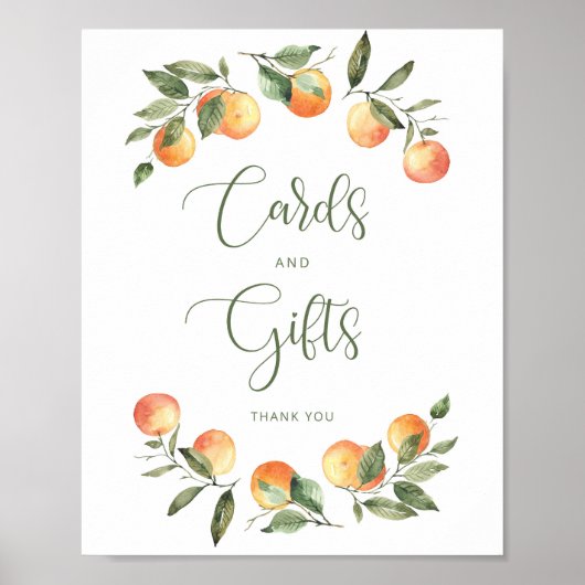 Kleine baby showers kaarten en cadeaubonborden poster (Voorkant)