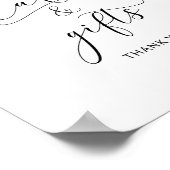 Kleine baby showers kaarten en cadeaubonborden poster (Hoek)