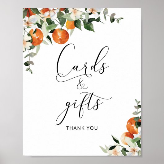 Kleine baby showers kaarten en cadeaubonborden poster (Voorkant)