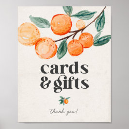 kleine baby showers kaartjes en cadeaubonnen poster