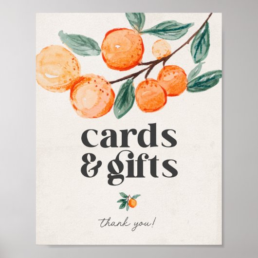 kleine baby showers kaartjes en cadeaubonnen poster (Voorkant)