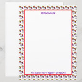 Kleine Baby unicorn regenboogkleur bevestigen (Voorkant / Achterkant)