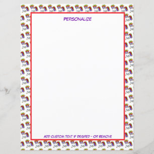 Kleine Baby unicorn regenboogkleur bevestigen