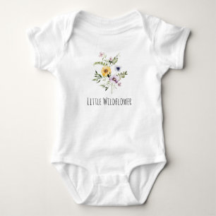 Kleine Baby van Baby van wilde bloemen Romper