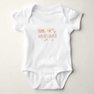 Kleine Baby van Baby van wilde bloemen Romper