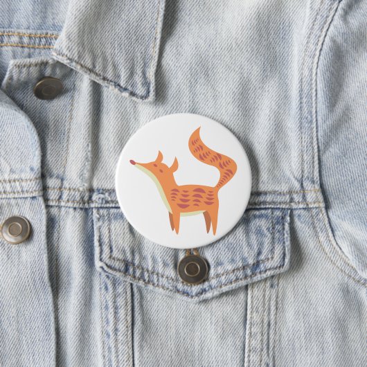 Kleine baby vossen ronde button 7,6 cm (In situ)