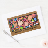 Kleine baby's bij spelen Custom promo sticker (Envelop)