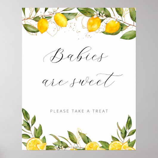 Kleine baby's van het Baby shower van de luie zome Poster (Voorkant)