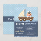 Kleine babyschoeisel met kleine verzilvermakerij kaart (Voorkant / Achterkant)