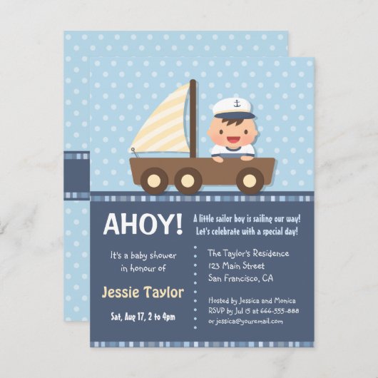 Kleine babyschoeisel met kleine verzilvermakerij kaart (Voorkant / Achterkant)