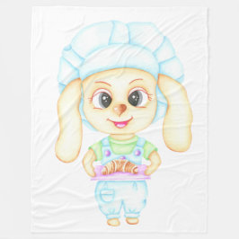 Kleine bakker fleece deken