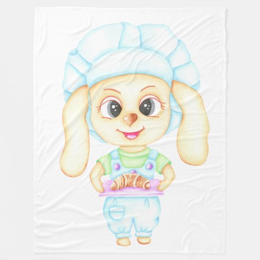 Kleine bakker fleece deken (Voorkant)