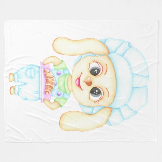 Kleine bakker fleece deken (Voorkant (Horizontaal))