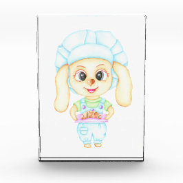 Kleine bakker fotoblokken