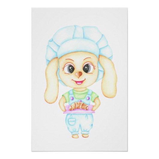 Kleine bakker perfect poster (Voorkant)