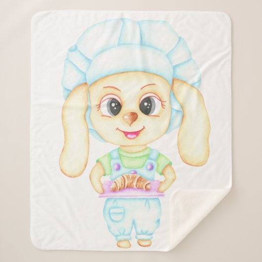 Kleine bakker sherpa deken (Voorkant)