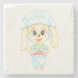 Kleine bakker stenen onderzetter