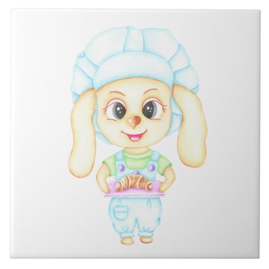 Kleine bakker tegeltje (Voorkant)