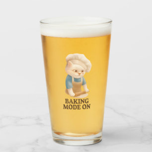 Kleine bakkerkat: knus ochtend kneden kunst glas