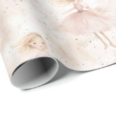 Kleine Ballerina #10 - Blond Meisje Cadeaupapier (Rol Hoek)