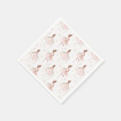 Kleine Ballerina #2 - Zwart Meisje Servet (Hoek)