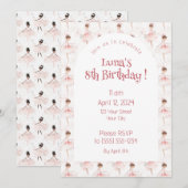 Kleine Ballerina #4 - Aziatisch Meisje Kaart (Voorkant / Achterkant)