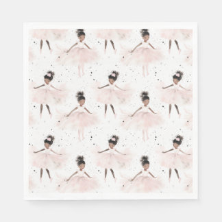 Kleine Ballerina #6 - Zwart Meisje Servet