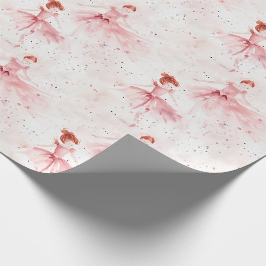 Kleine Ballerina #8 - Lees Hoofdmeisje Cadeaupapier (Hoek)