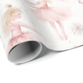 Kleine Ballerina #9 - Blond Meisje Cadeaupapier (Rol Hoek)