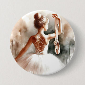 Kleine Ballerina Dromen Ronde Button 7,6 Cm