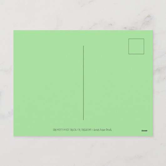 KLEINE BALLERINA FROG TRICK OF BEHANDELING IN TUTU FEESTDAGENKAART (Achterkant)