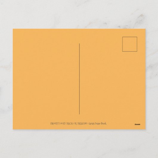 KLEINE BALLERINA FROG TRICK OF BEHANDELING IN TUTU FEESTDAGENKAART (Achterkant)