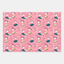 Kleine ballerina inpakpapier vel