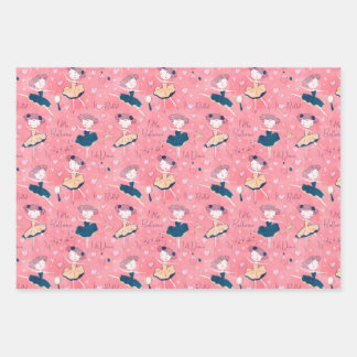 Kleine ballerina inpakpapier vel