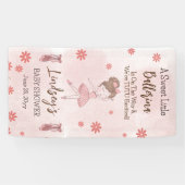 Kleine ballerina is onderweg naar Tutu Baby Spandoek (Horizontaal)