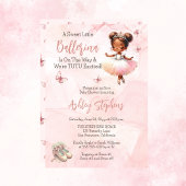 Kleine ballerina is op weg naar Tutu Baby shower Kaart