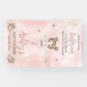 Kleine ballerina is op weg naar Tutu Baby shower Spandoek (Horizontaal)