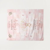 Kleine ballerina is op weg naar Tutu Baby shower Wandkleed (Voorkant (horizontaal))