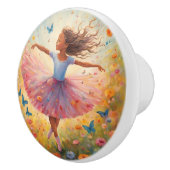 Kleine ballerina keramische knop (Rechts)