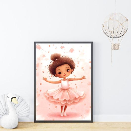 Kleine Ballerina Kunst Kinderen Poster