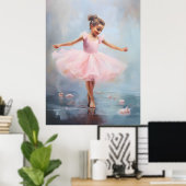 Kleine Ballerina Kunstposter Poster (Thuiskantoor)