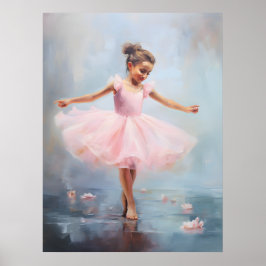 Kleine Ballerina Kunstposter Poster