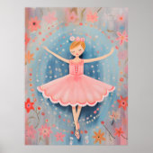 Kleine Ballerina Kwekerij Wall Art Poster (Voorkant)