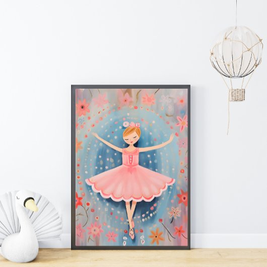 Kleine Ballerina Kwekerij Wall Art Poster